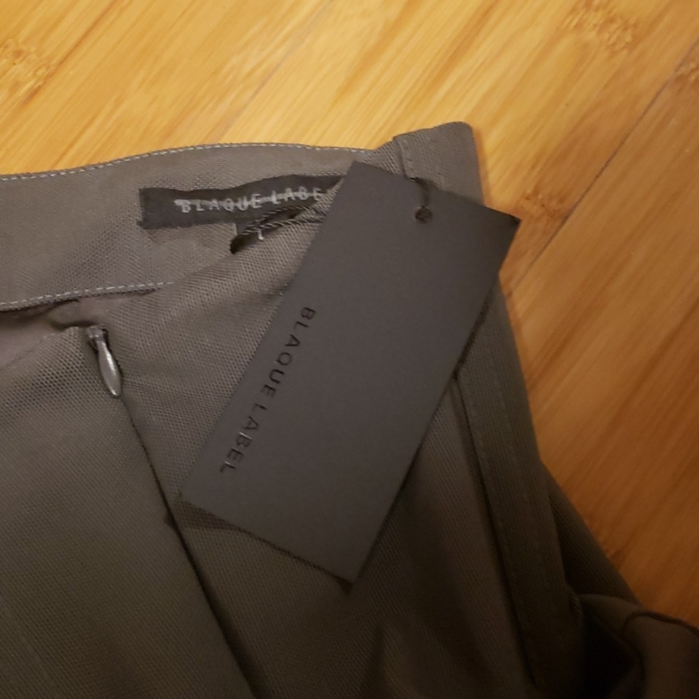 Blaque Label strapless dress with lamb leather - Picture 5 of 7